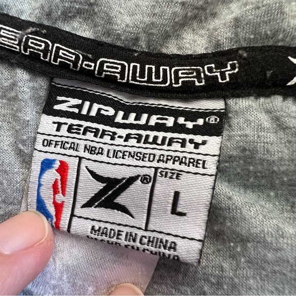 Zipway Portland Trail Blazers Tear-Away Hoodie Men’s L NBA Licensed - Picture 6 of 10